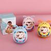 Mobile Doll Bell Baby Toy Rattles Blink Eyes Tumbler Roly-poly Silicon Teether