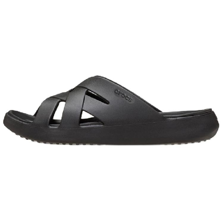 Crocs Mousse Stylish and Versatile Comfortable EVA Non-Slip Slippers Women's Black