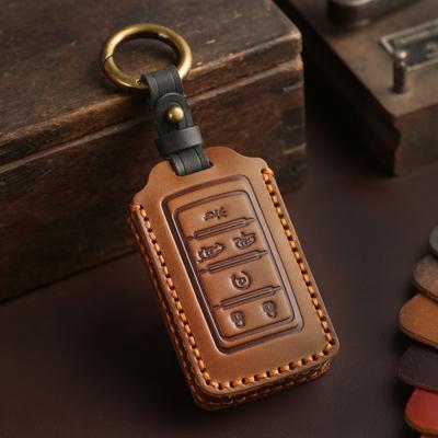 Premium Leather Key Cover for JEEP 2021-2023 Models Car Key Protector