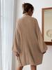 2025 Autumn/Winter Fashion Plus Size Batwing Sleeve Knitted Cardigan Sweater