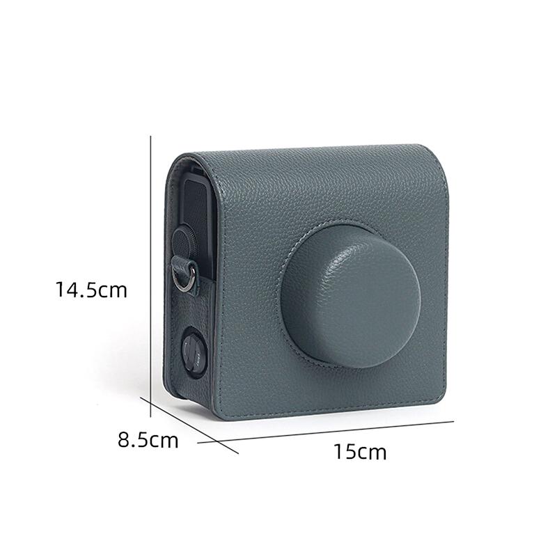 For Instax Wide Evo Camera Retro Camera Bag Protective Case Pu Leather Cover With Shoulder Strap Storage Protective Bag