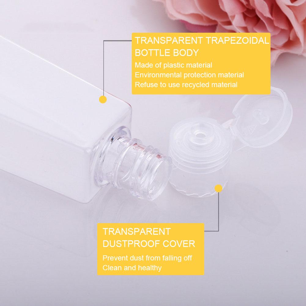 10pcs Lotion Cream Pump Makeup Cosmetic Travel Refillable Plastic Squeeze Bottle 30ml