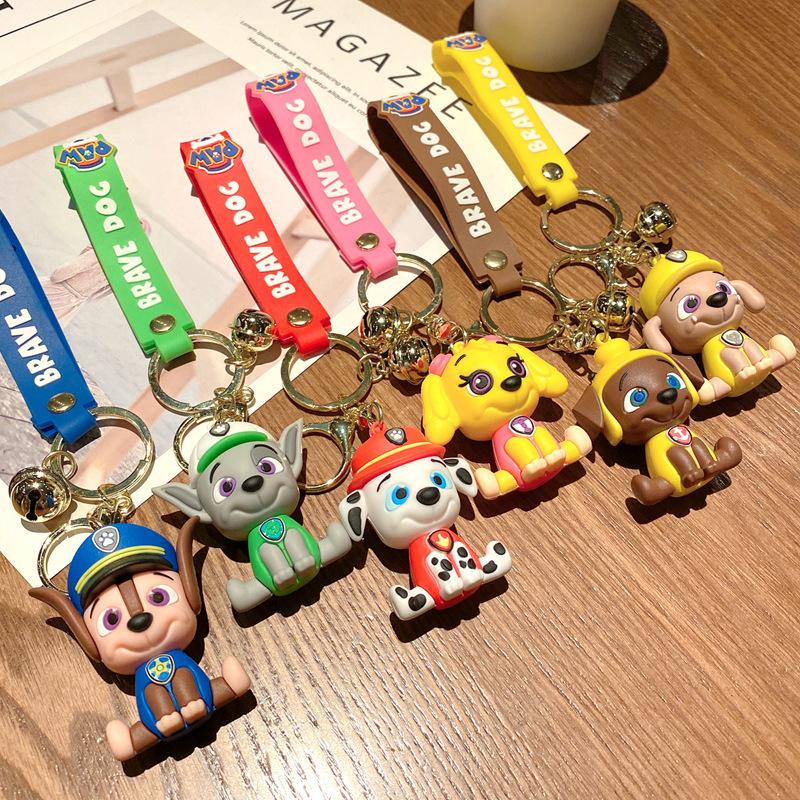 Animated Cute Puppy Ground Marketing Stall Keychain Couple Bag Car Key Chain Small Gift
