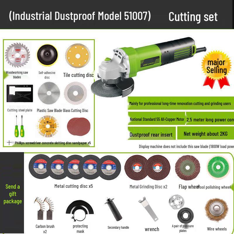 Adjustable Speed High-Power Electric Grinder and Polisher