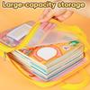 Waterproof File Storage Bag Dopamine Transparent Study Pouch Zipper Document Organizer  School