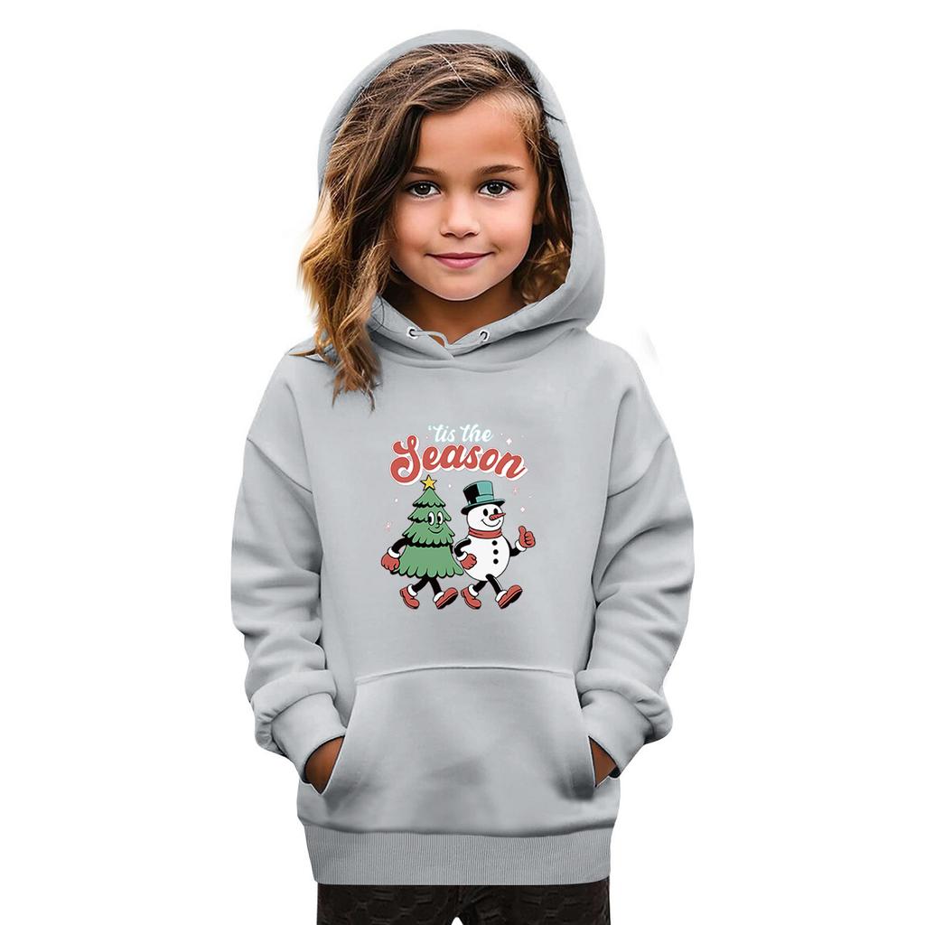Sweatshirts For Teen Girls Hoodies Long Sleeve Drawstring Pullover Cute Oversized Hoodie Christmas Day