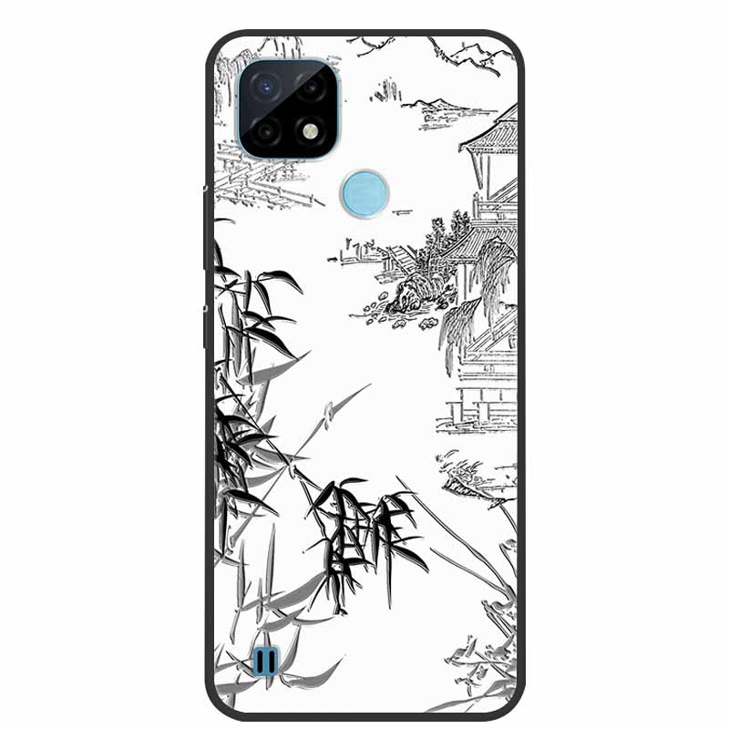 For Realme C21Y Case 3D Flower Emboss Soft Silicone Phone Case For OPPO Realme C21Y RMX3261 Capa TPU Funda Realmi C21 Y Coque
