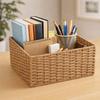 New Large Capacity Woven Storage Basket Handmade Reusable Snack Sundries Organizer Clothing Storage Basket