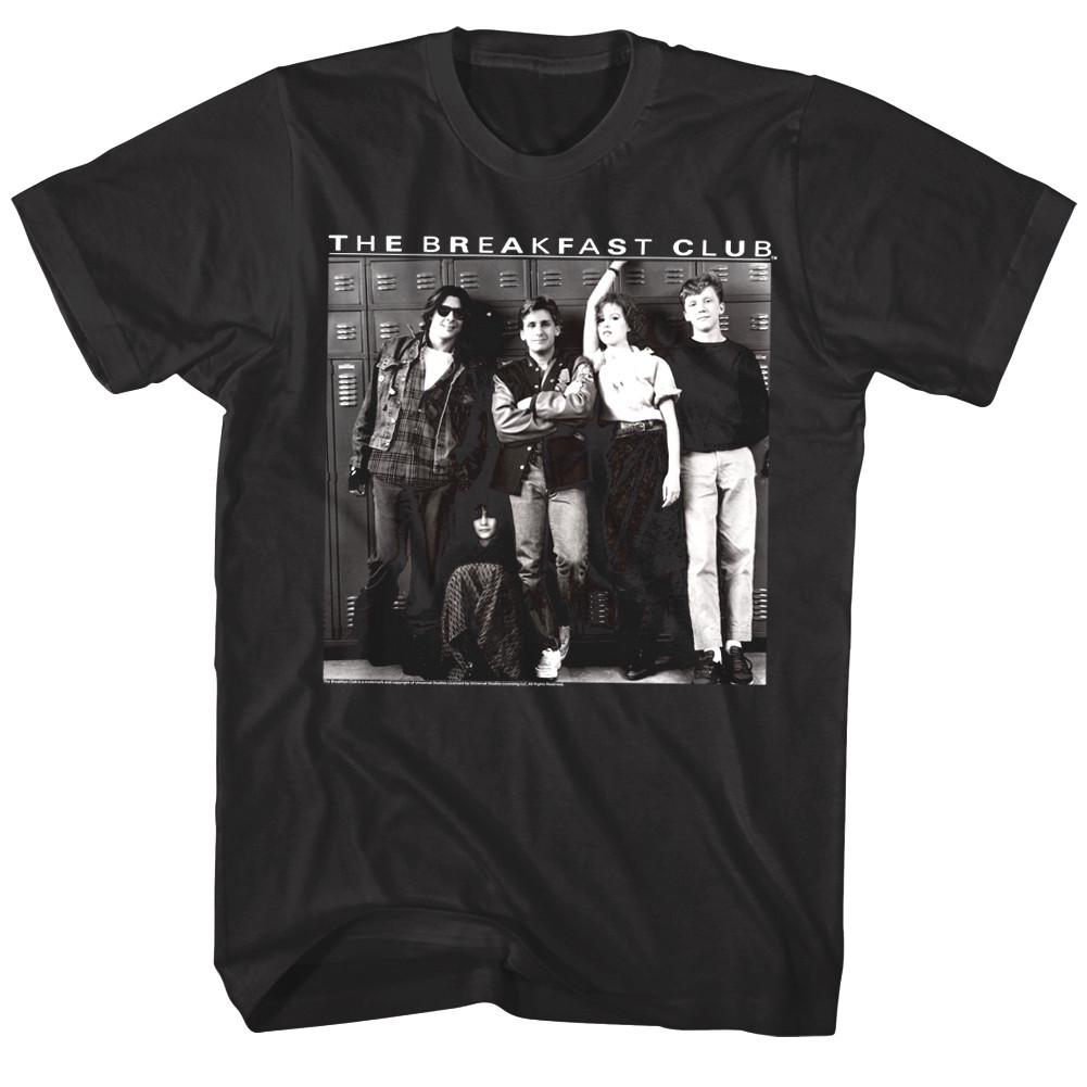 Breakfast Club Lockers Group Photo Class of 85 Men T Shirt Comedy Ringwald XL