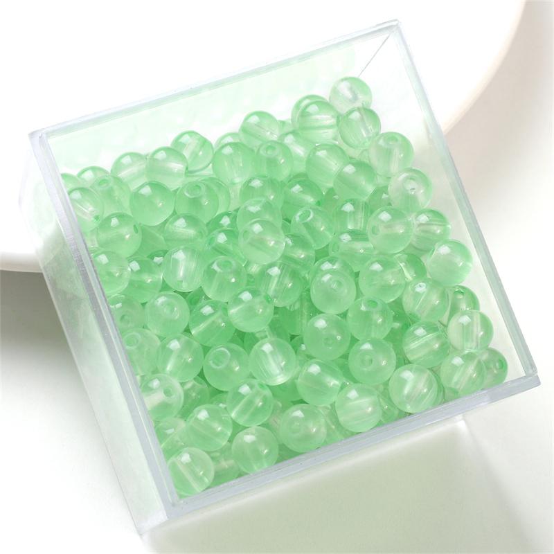 

50-135 шт. хрустальные стеклянные бусины желе сплошного цвета имитация нефрита камень свободные разделительные бусины для изготовления ювелирных изделий 6mm 50pcs светло-зеленый
