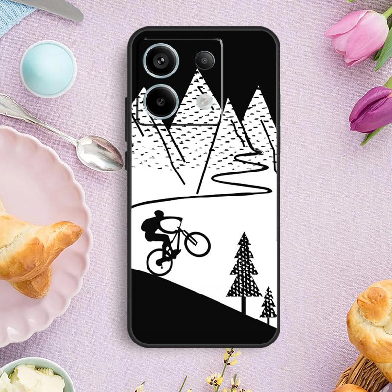 MTB Mountain Bike Cycling Bicycle Case For Xiaomi Redmi Note 14 10 11 12 13 15 Pro Plus Cover For Redmi 15 15C 13C 12C 10C 14C