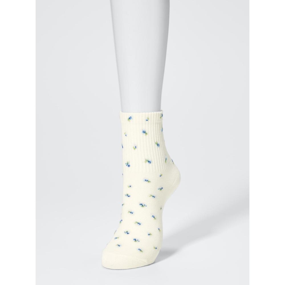 Uniqlo Socks 3p  Flower 