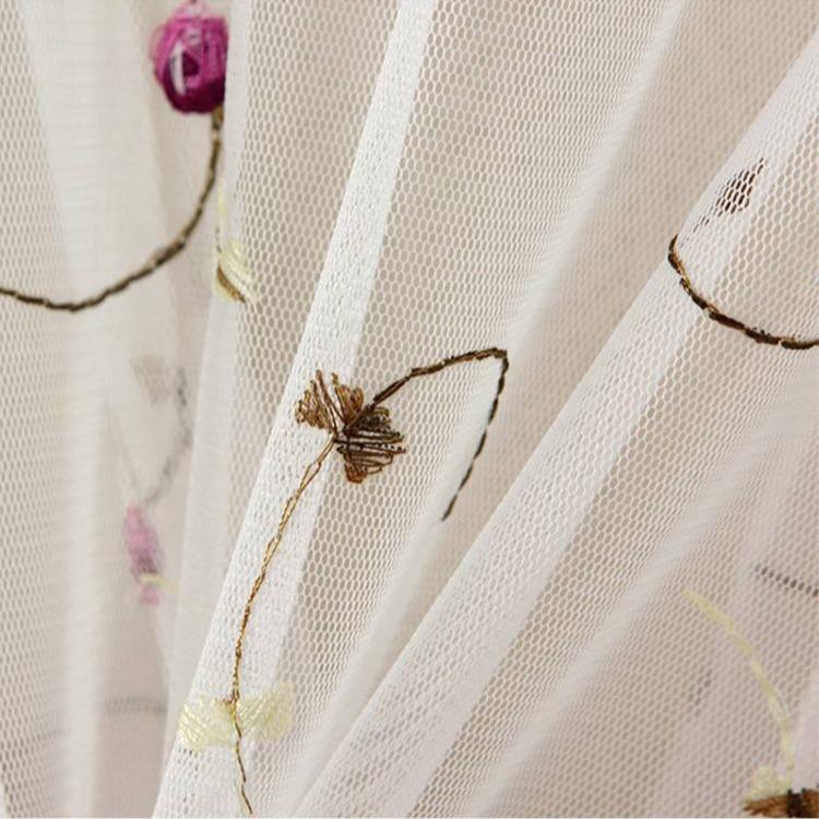 White Pink Women Floral Embroidery Sheer Cover Up Shirts Long Sleeve See Through Cardigan Blouse Beach Boho Shawl Bathing Suit Mesh Women's