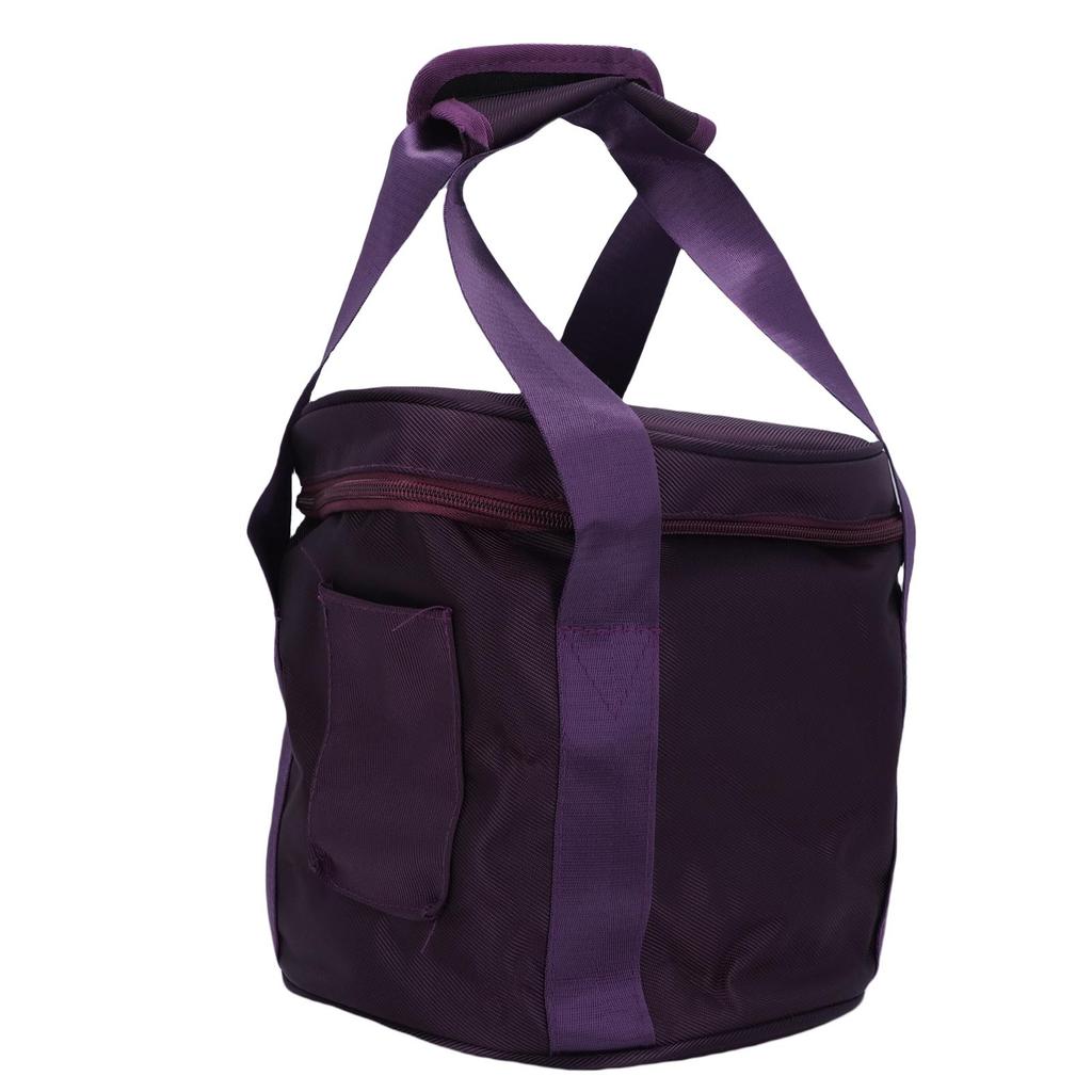 8 Inch Crystal Bowl Bag Purple Well Cushioning Thickened Music Bowl Carry Case with Inner Lining