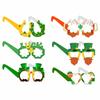 Saint Patrick Day Costume Accessories Shamrock Stickers Patricks Day Glasses Saint Patrick's Day Decoration Party Supply