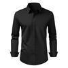 VEVOR Men's Button Up Shirt, Mens Long Sleeve Wrinkle-free Button Down Dress Shirts, Slim Fit Soft Stretch Fabric for Business Casual or Formal