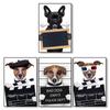 Modern Cartoon Animal Poster and Prints Funny Police Dog Canvas Painting Wall Picture for Pet Store Kids Nursery Room Decoration No Frame