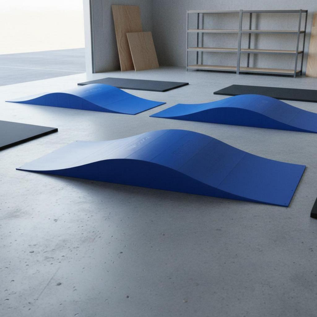 Sectional Ramp Set Easy to Assemble Sports Gear Even Gradual Changes