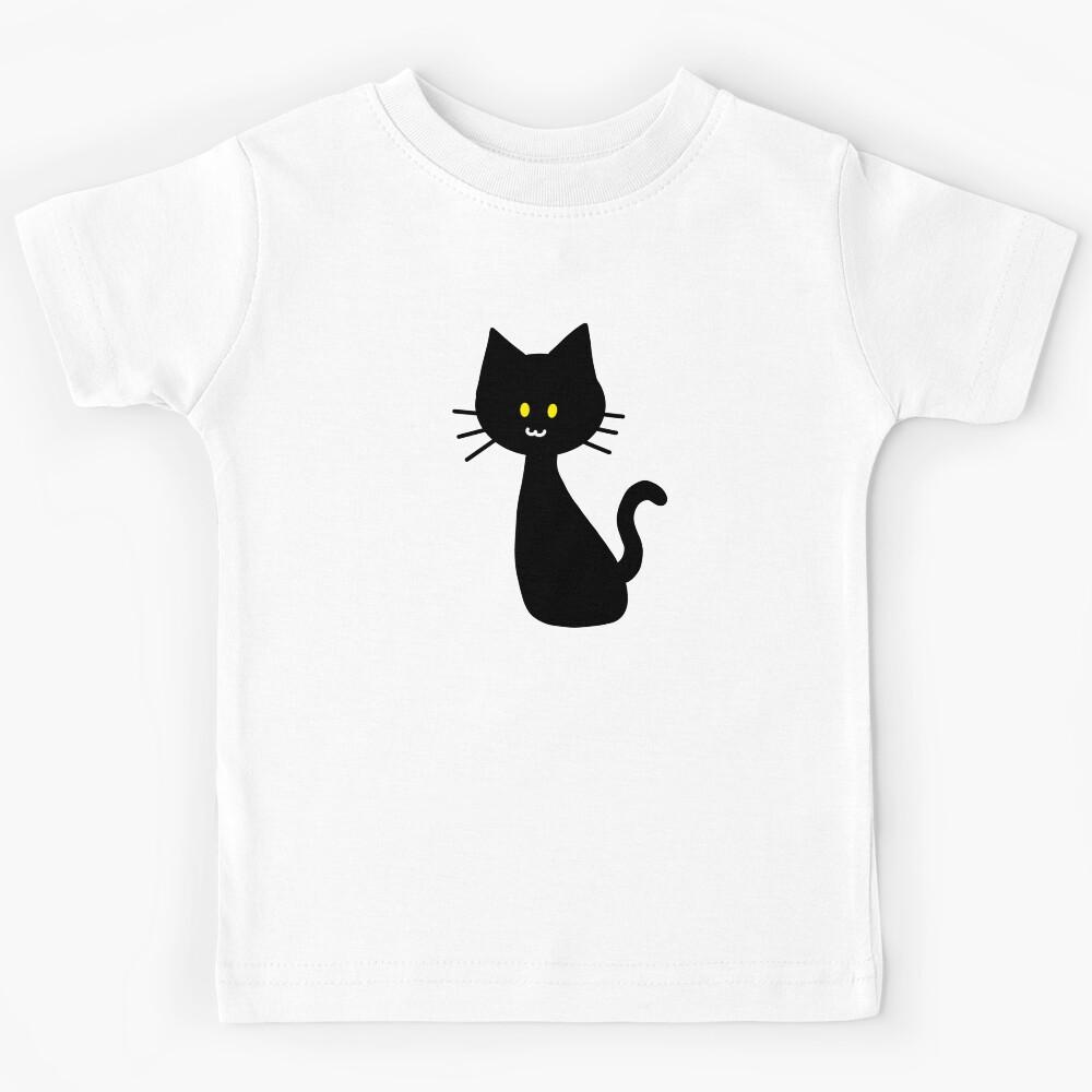 Black Cat Kids T-Shirt 170