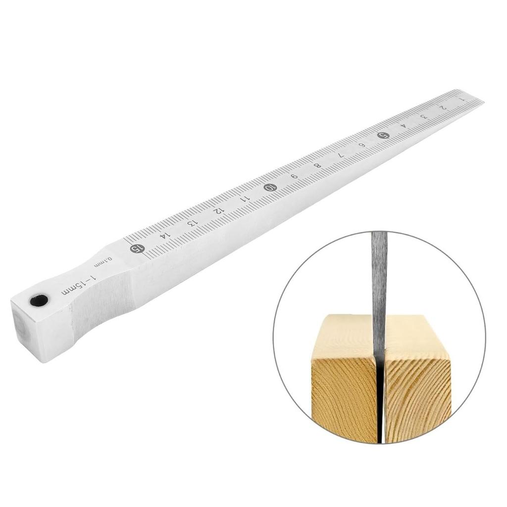 Feeler Gage Taper Gage 1-15mm Taper Gage 1-15mm Stainless Steel Gap Welding Feeler Hole Measure Tool with Storage Box Taper Gage