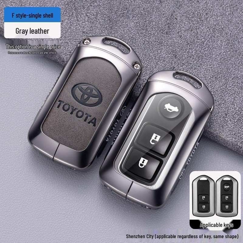 Compatible Key Cover for Toyota Yaris X, Vios FS, Yaris L, and Older Models Remote Controls.