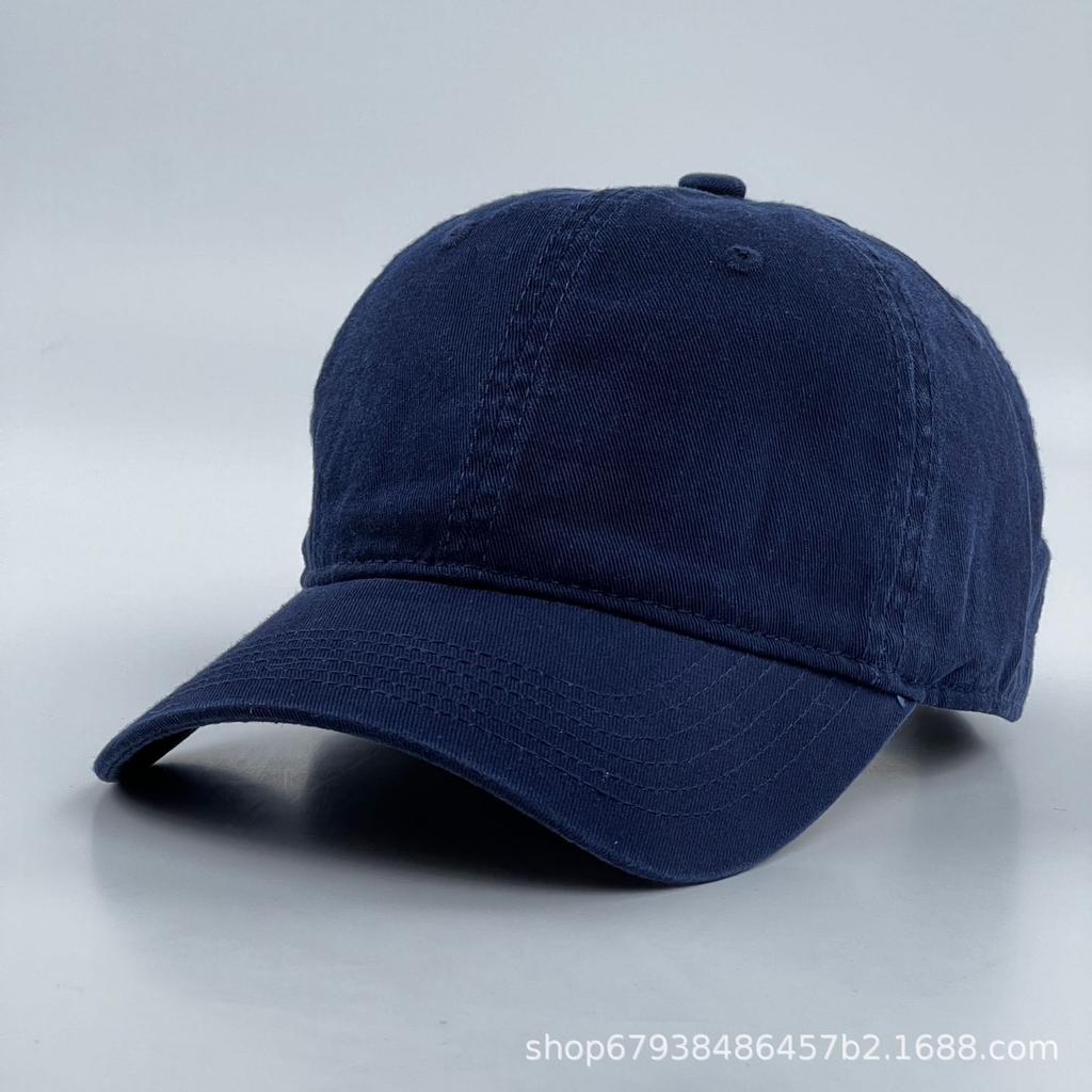 Light plate pure cotton cap men's and women's four-season sunscreen sunshade casual versatile washed baseball cap Europe and America