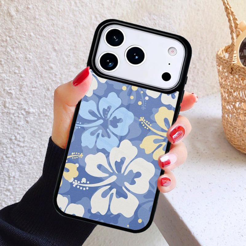 Tropical aloha Hibiscus Pattern Phone Case For iPhone 17 Air 16 15 14 13 12 11 Pro Max Plus