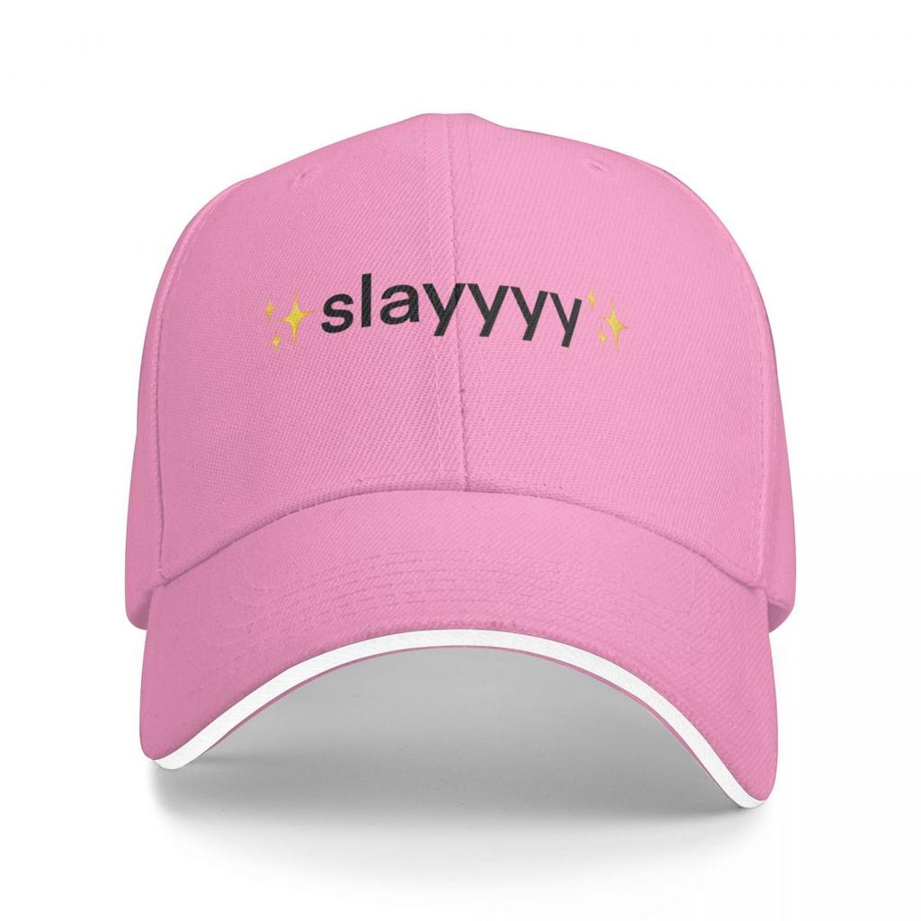 Slayyyy Baseball Cap Hat Man For The Sun Designer  Designer Cap Hard Hat Mens Womens