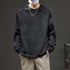 Men's 2025 Trendy Pleated Hoodie: High-End Casual Long Sleeve for Autumn/Winter