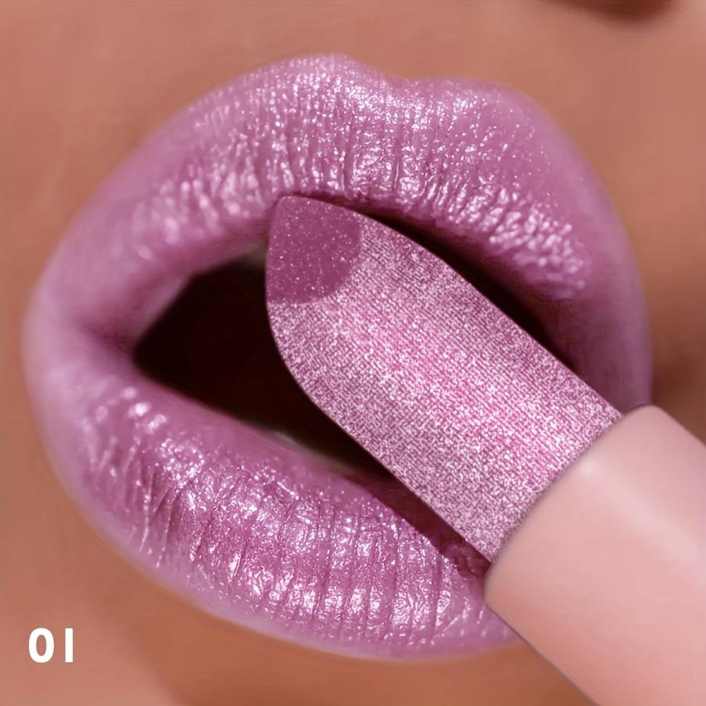 Wasserdichter Feiner Glitzer-Lippenstift, Langanhaltendes Nicht Ausbleichendes Lipgloss, Klebt Nicht am Glas Nicht Klebrig, Geeignet für Bühnen-Rollenspiel-Lippen-Make-up