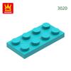 88Pcs/Lot 3020 2x4 Basic Construction Bricks Colorful Traditional Parts Works With featuring Brick DO IT YOURSELF Kids Toy Assembly Gift Idea Box