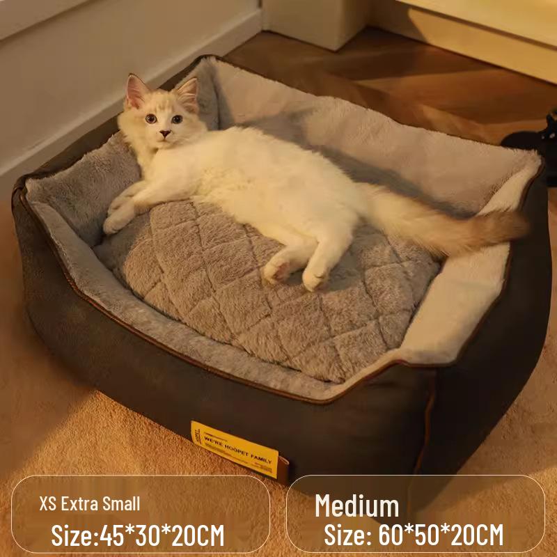 Winter Warm Corgi Dog Bed: Removable & Washable Pet Sofa for Small/Medium Dogs