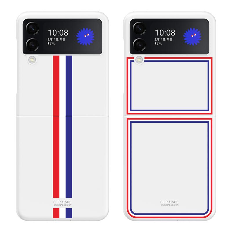 Luxury Slim Thin Protective Cover Case For Samsung Galaxy Z Flip 3 5g Flip3 Z Fold3 Fold 3 Folding Cell Phone Bag Funda Coque