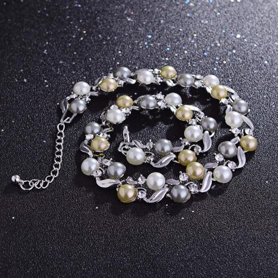 Mode Halskette Ohrringe Set All-Match Ohrstecker Exquisit