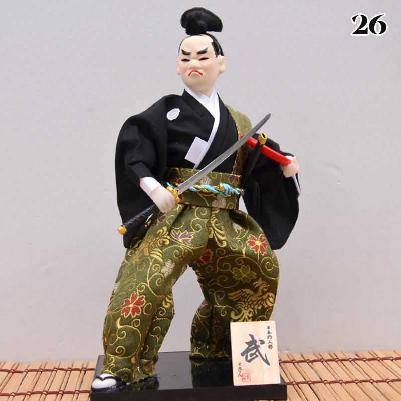 Japanese Samurai Ninja Figurines Dolls With Kimono Traditional Ninja Ornaments Home Decor Collection Arts Craft Gifts