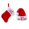Plush Christmas Stocking Soft Knitting Xmas Tree Decoration Funny Christmas Hat  Event Layout