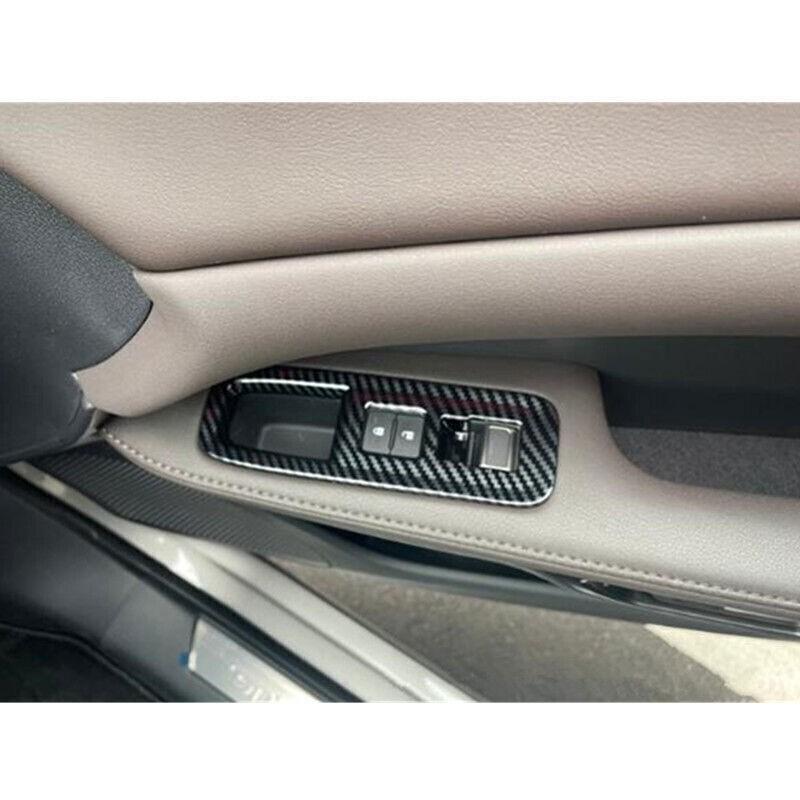 For Lexus RX 2023-2024 Carbon Fiber Window Lock Lift Switch Button Panel Trim