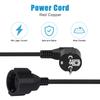 3 Meter European Power Extension Cord, Male Plug To Female Socket Power Spiral Cable, EU Schuko Plug, 230 V/16 A IP20