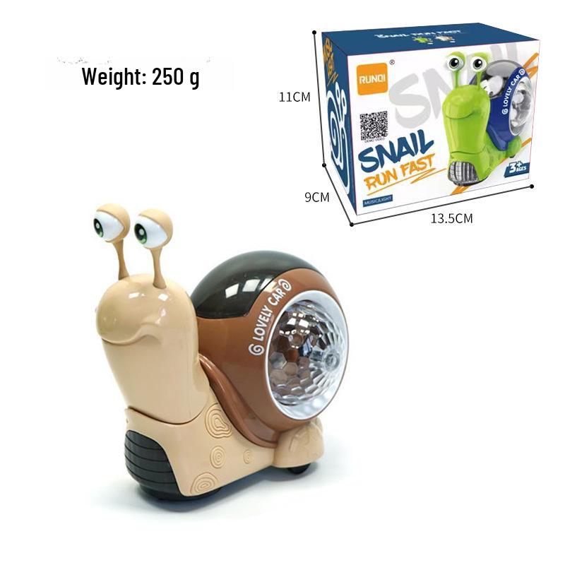 Dziecięca Elektryczna Zabawka Ślimak z Światłem 3D i Muzyką