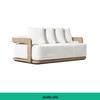 Rainproof Teak Outdoor Sofa – Solid Wood Garden, Courtyard, Balcony & Hotel Furniture