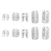 200Pcs Hair Dreadlocks Beads Flexible Alloy Exquisite Fashionable Hair Decorations Rings for Wedding Party