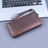 Men's Handbag Men's Zipper Clutch Bag New Splicing Long Wallet Clutch Bag Lightweight Mobile Phone Bag