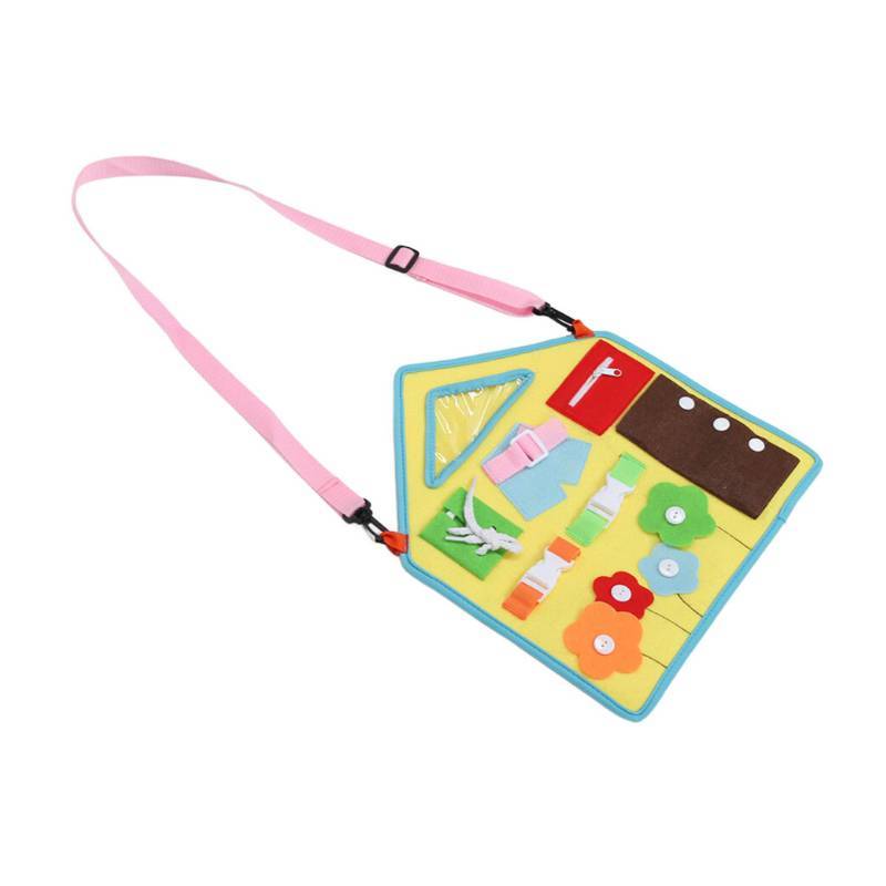 Baby Learning Dressup Board With Zippers And Buttons For Early Education And Development