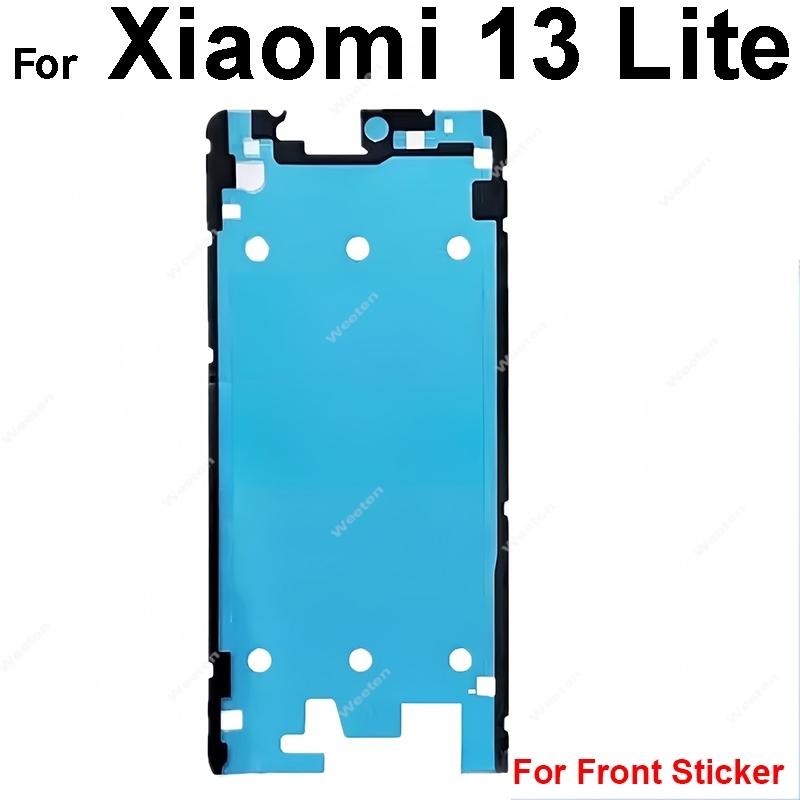 Full Set For Xiaomi 12 12S 12X 13 14 Pro Ultra Civi Front LCD Screen Adhesive Back Battery Housing Cover Glue with Rear Camera