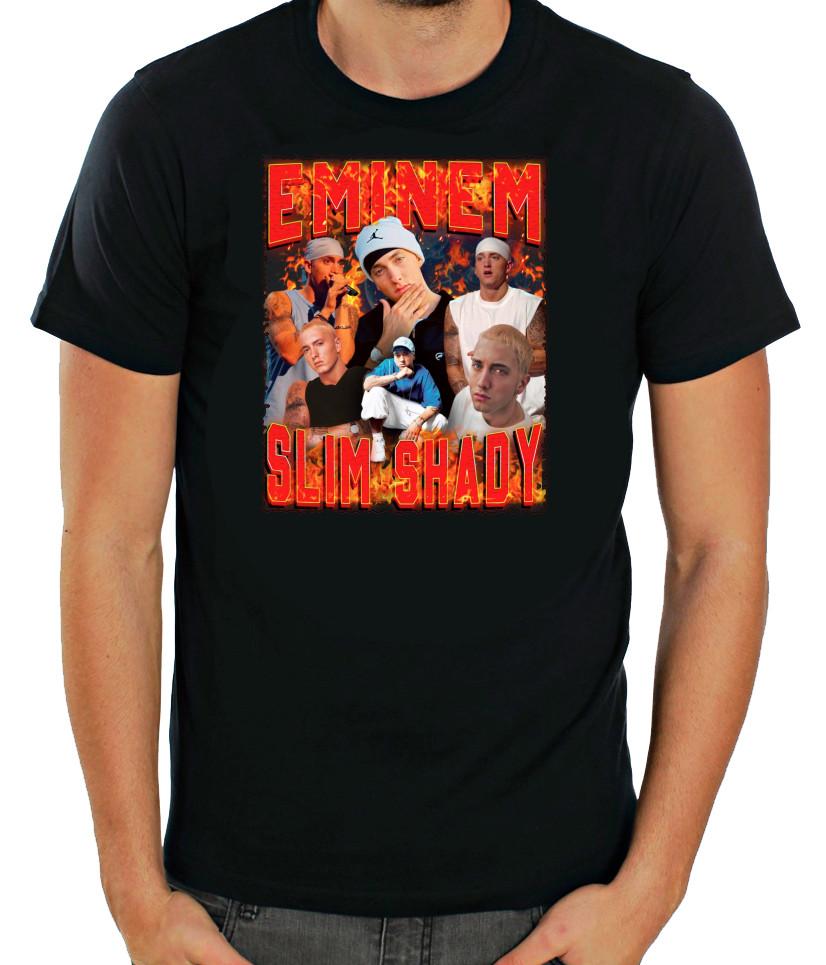 Eminem, Slim Shady, Rap God, Short Sleeve T- Shirt Men G602 2XL