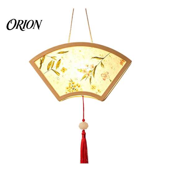 Handgefertigtes Papierlaternen-Bastel-DIY-Kit im chinesischen antiken Stil, handgehalten beleuchtbar mit LED-Lichterkette & traditionellem Quasten-Dekor, Hase Schmetterling Lotus