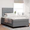 VidaXL Spring Bed with Mattress Light Grey 120x200 Cm Fabric 3339455