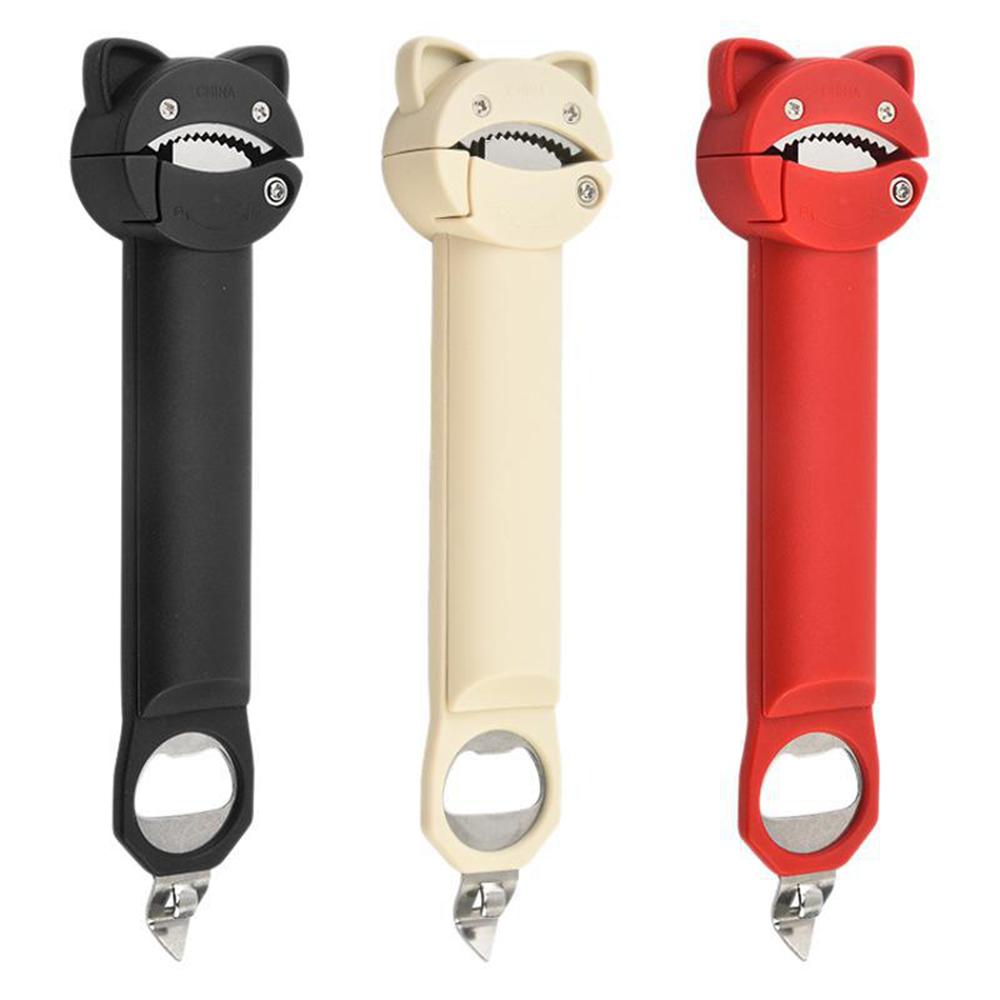 Cat shaped magnetic suction can opener, creative manual anti slip bottle opener