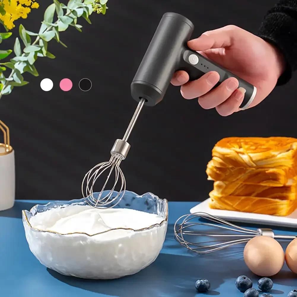 Беспроводной электрический миксер для еды — фото 3