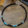 Texture Beaded Necklace Ethnic Style Western Country Necklace Turquoise Necklace Men  Men